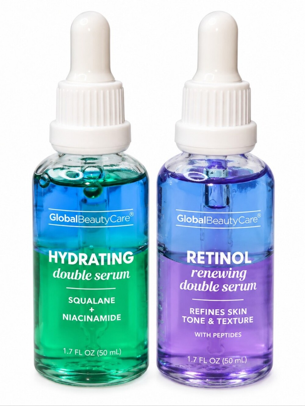 🌱HYDRATING SQUALANE + NIACINAMIDE & RETINOL DOUBLE SERUM DUO  1.7 Fl. OZ